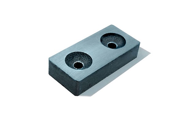 Magnet Strong Ceramic Magnet in Chrome Plated Steel Cup housing. 2 5/8 Magnet with 3 Hole Pattern Magnet Strong Ceramic Magnet in Chrome Plated Steel Cup housing. 2 5/8 Magnet with 3 Hole Pattern