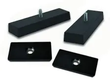 Rubber Coated Neodymium Block Magnets Neodymium Block Magnets - Rubber Coated