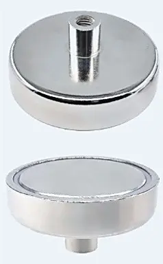 5x MALE Threaded D25x6mm M5 Pull 22kg Shallow Pot MagnetsNeodymium Magnets 