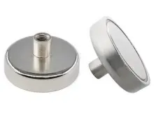 Neodymium Pot Magnets w/Threaded Stems NdFeB Magnets w/Internal Threaded Stems