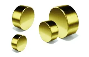 Power magnet, Disc 5x3 mm., Gold