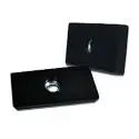 Rubber Coated NdFeB Block Magnet rubber coated neodymium magnets with threaded center hole