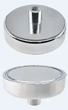 Neodymium Pot Magnets Bottom & Top Neo Magnets with threaded stems